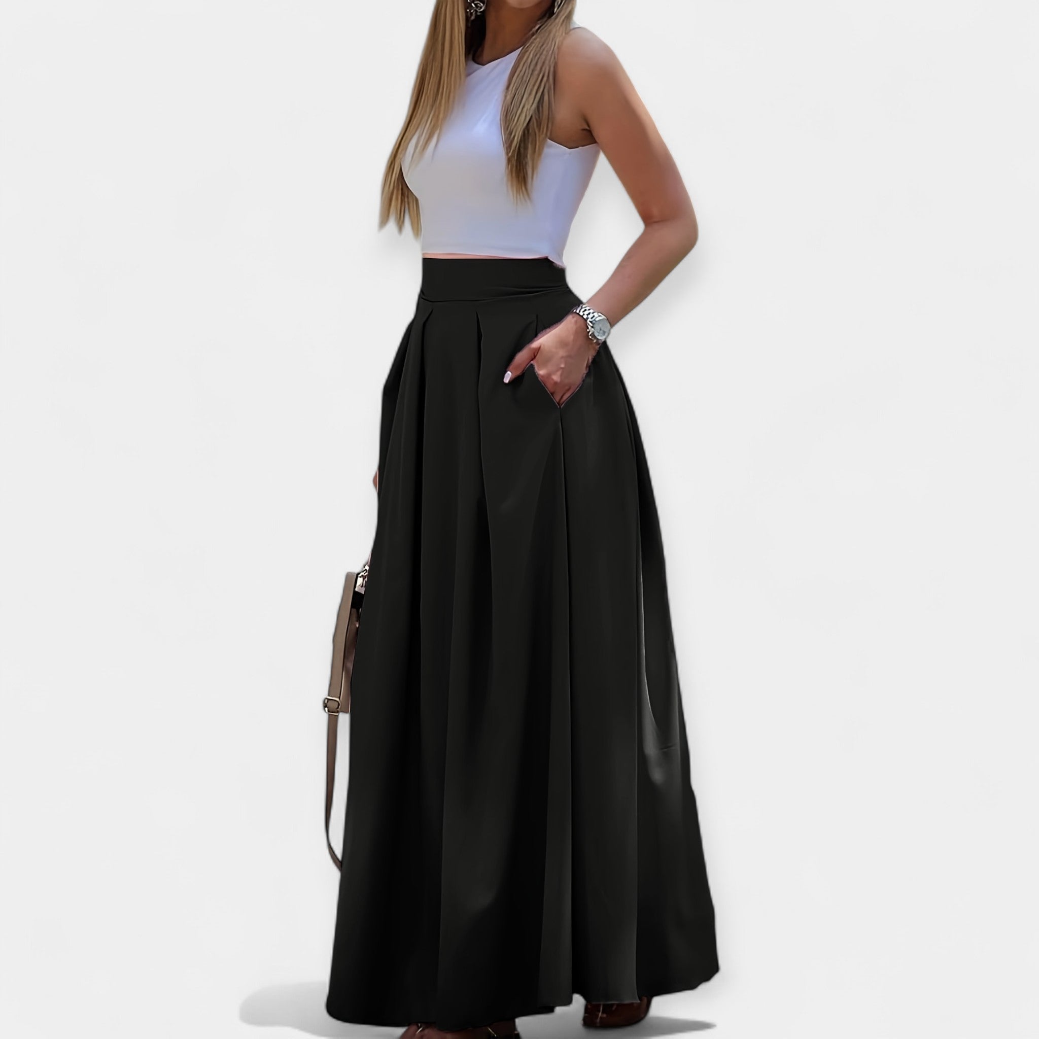 Karolína Sophisticated Midi Skirt Everyday Comfort