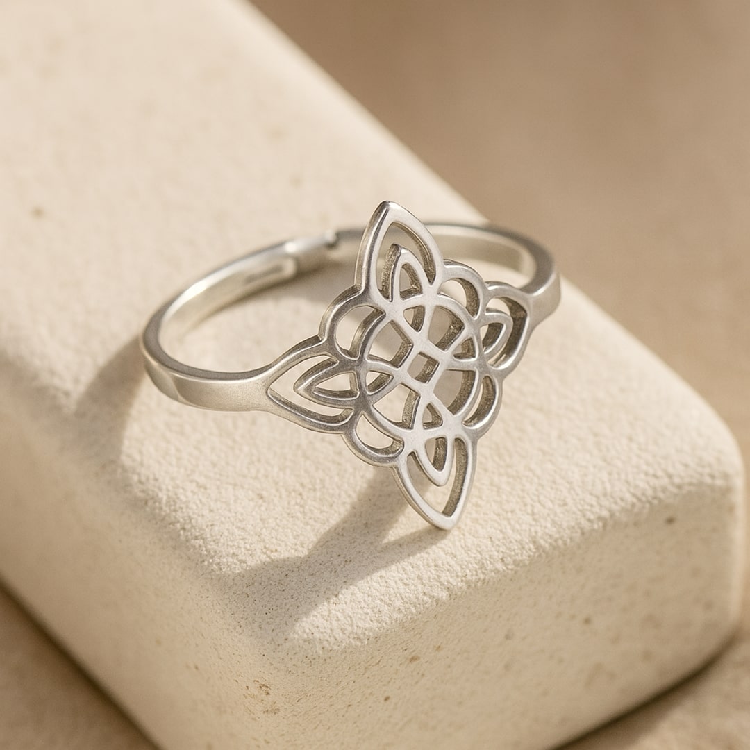 Adjustable Ring "Eternal Protection" - Sorcerer's Knot