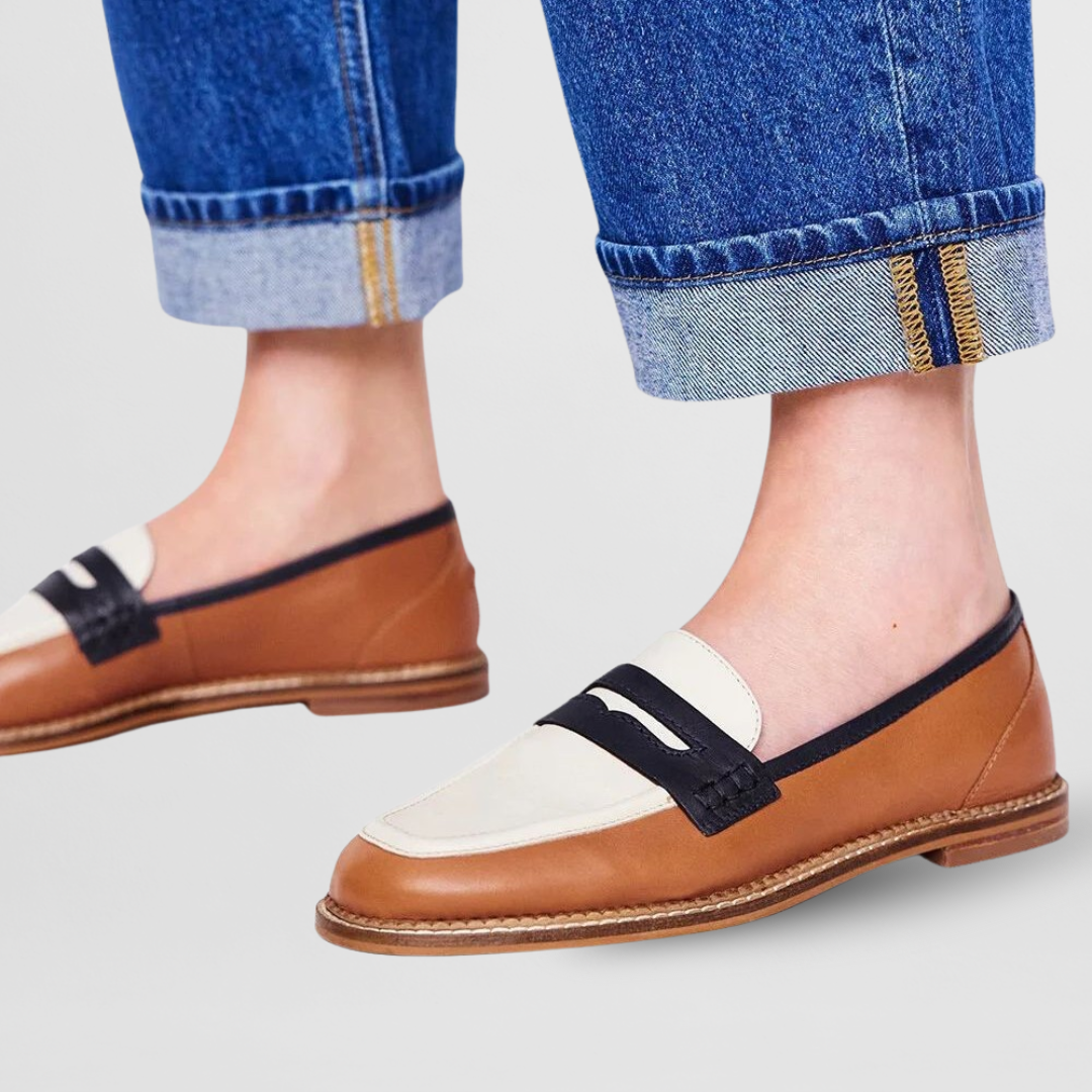 Markéta Elegant Comfortable Universal Leather Loafers