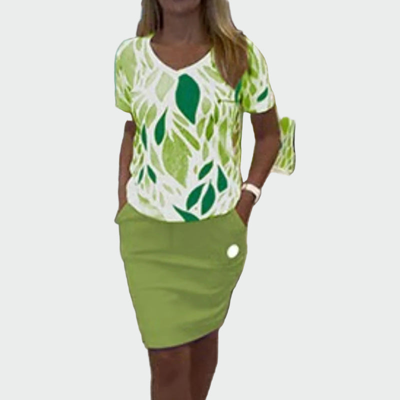 Eva Elegant Top and Skirt Exclusive Design Collection
