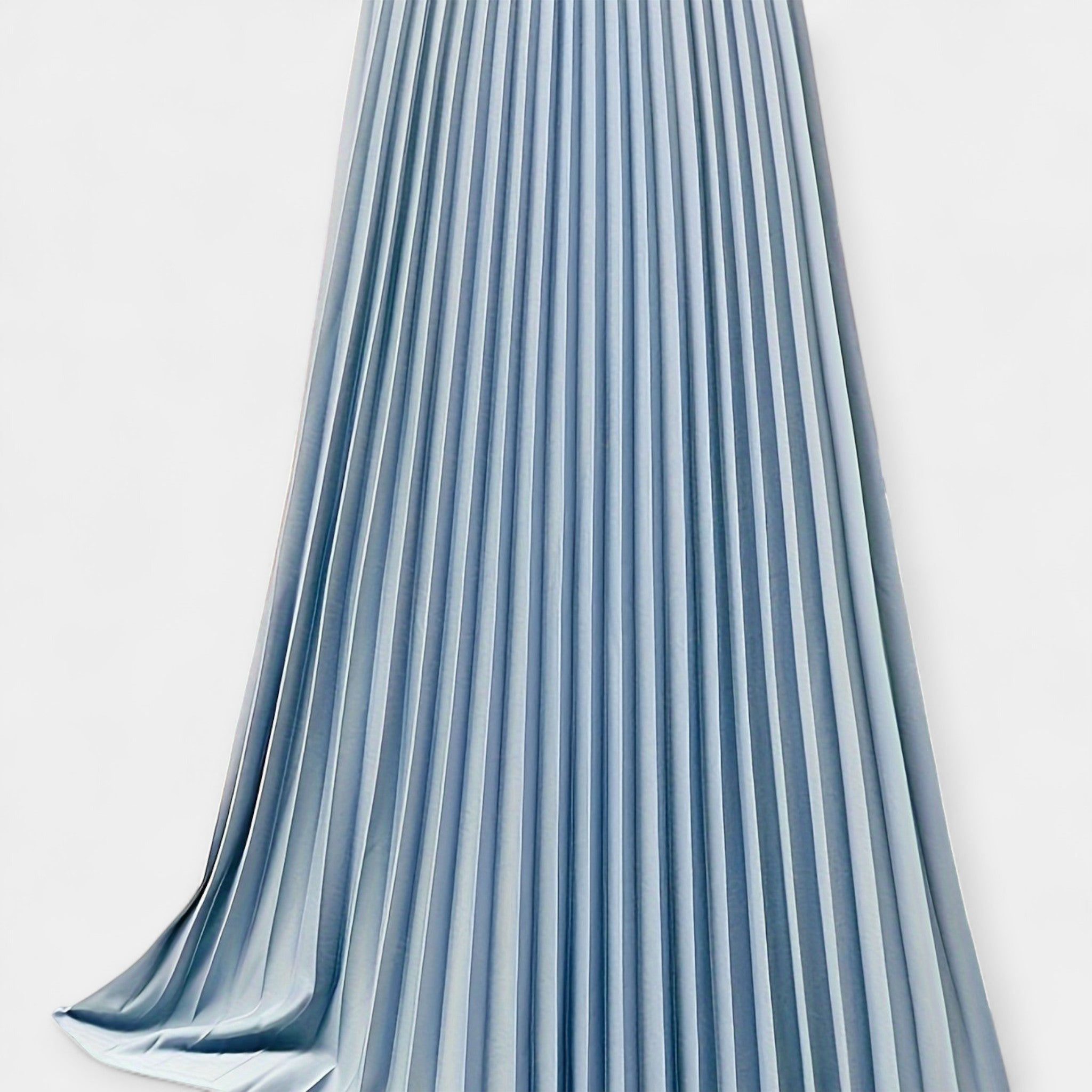 Karolína Sophisticated Long Pleated Satin Skirt