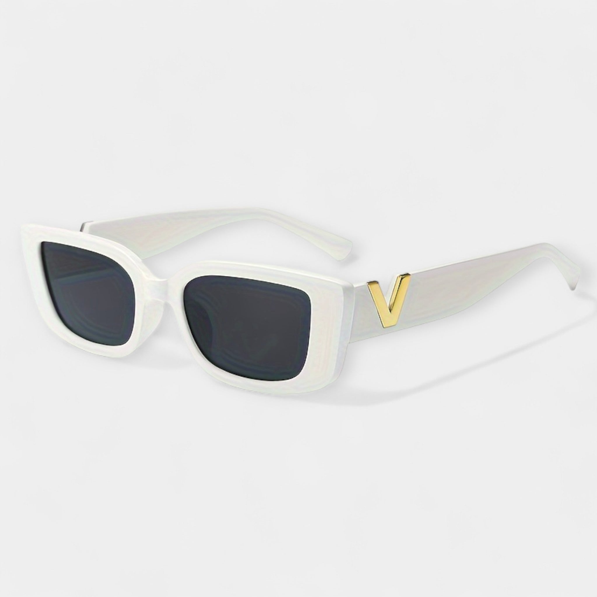 Magdaléna Elegant Square Metal Sunglasses