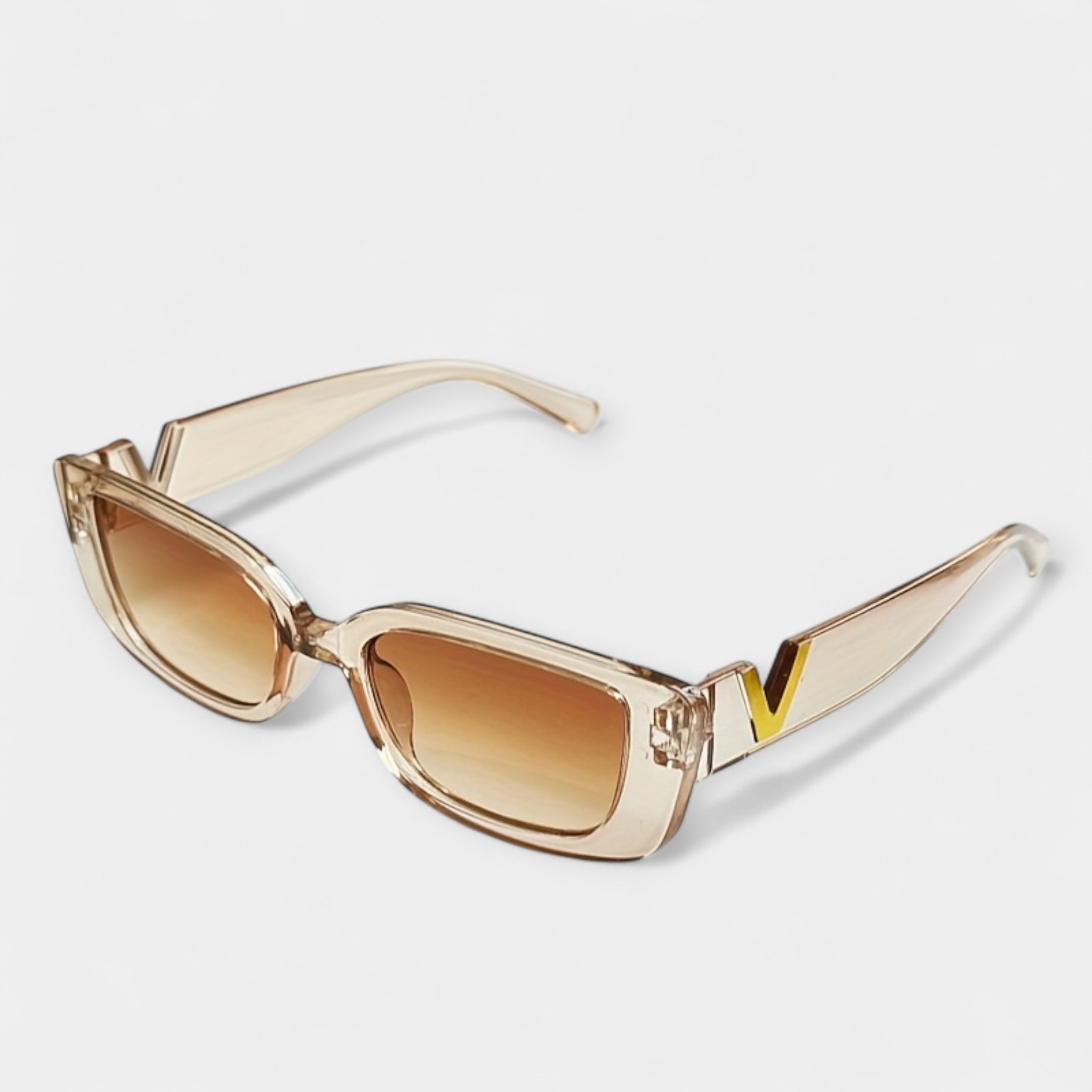 Magdaléna Elegant Square Metal Sunglasses