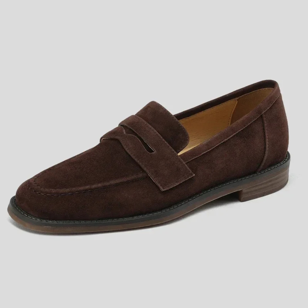 Anna Stylish Comfortable Suede Loafers For Everyday