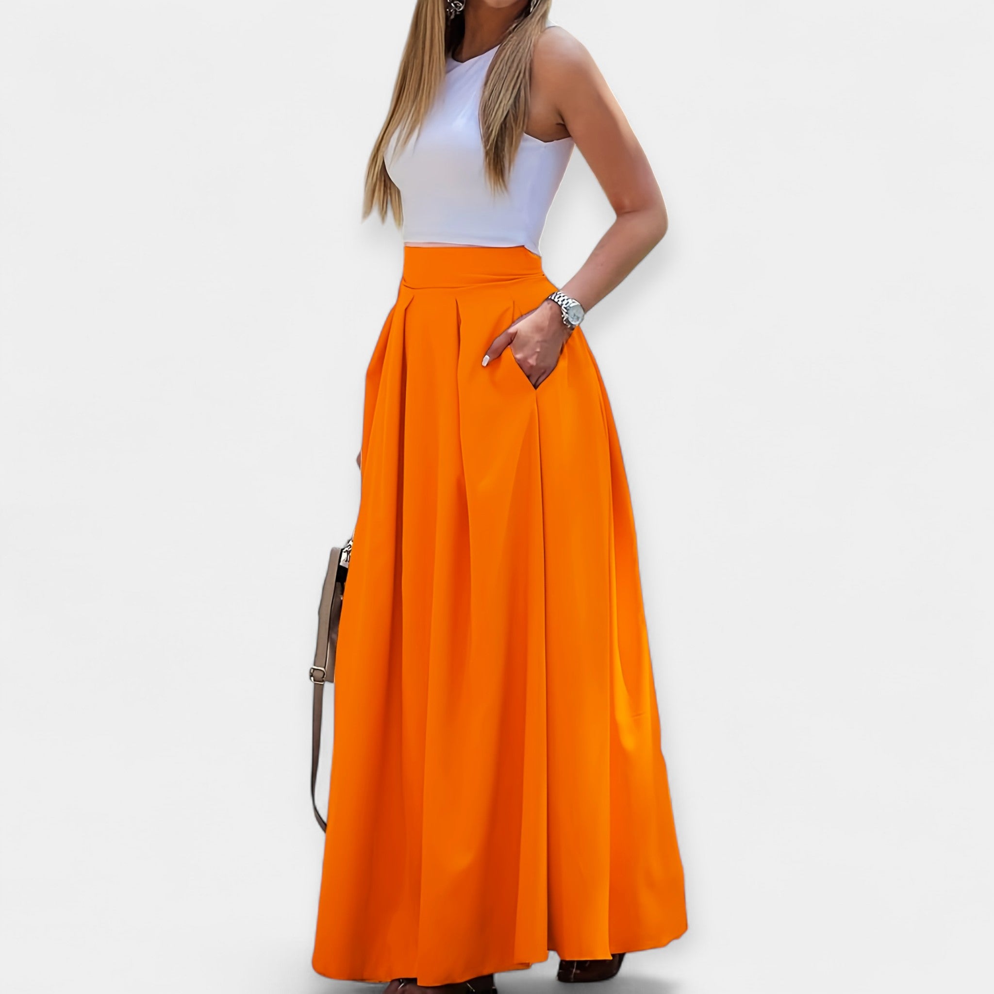Karolína Sophisticated Midi Skirt Everyday Comfort