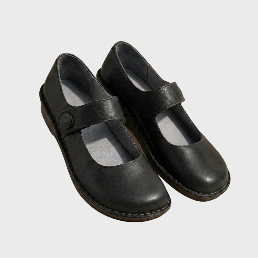Hand-stitched leather shoes in a timeless style