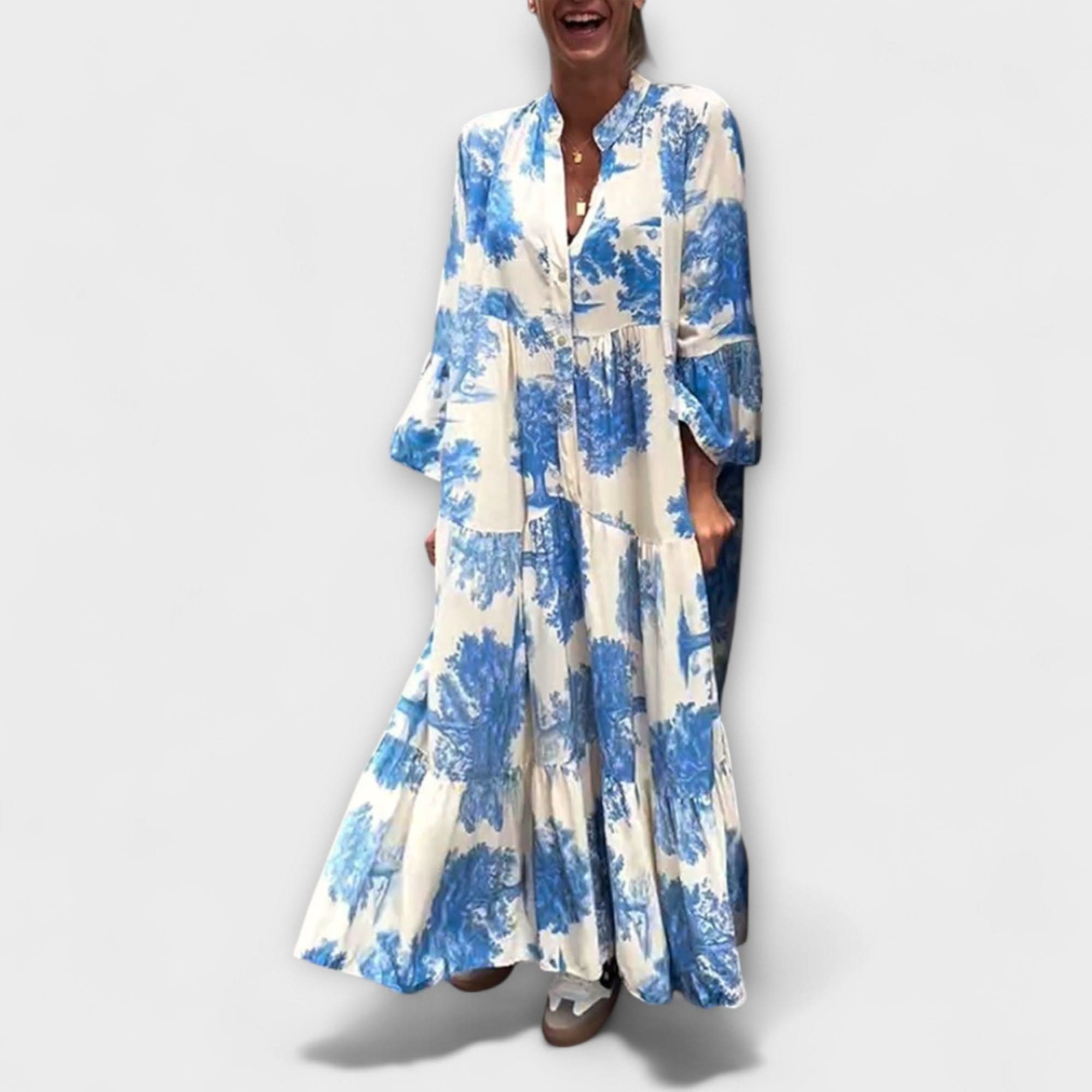 Rochie maxi florală elegantă