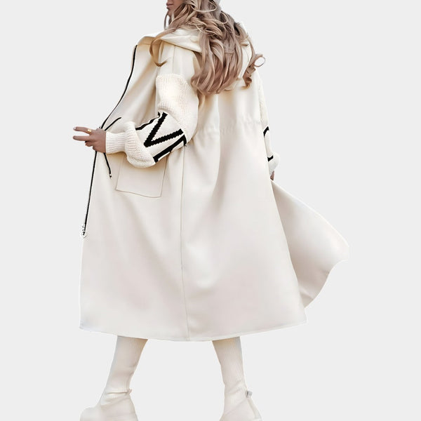 Elegant winter jacket with hood