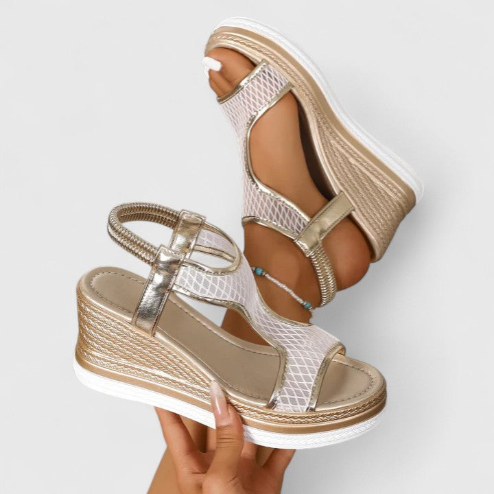 Orthopedic sandals with heels