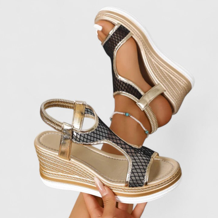 Orthopedic sandals with heels