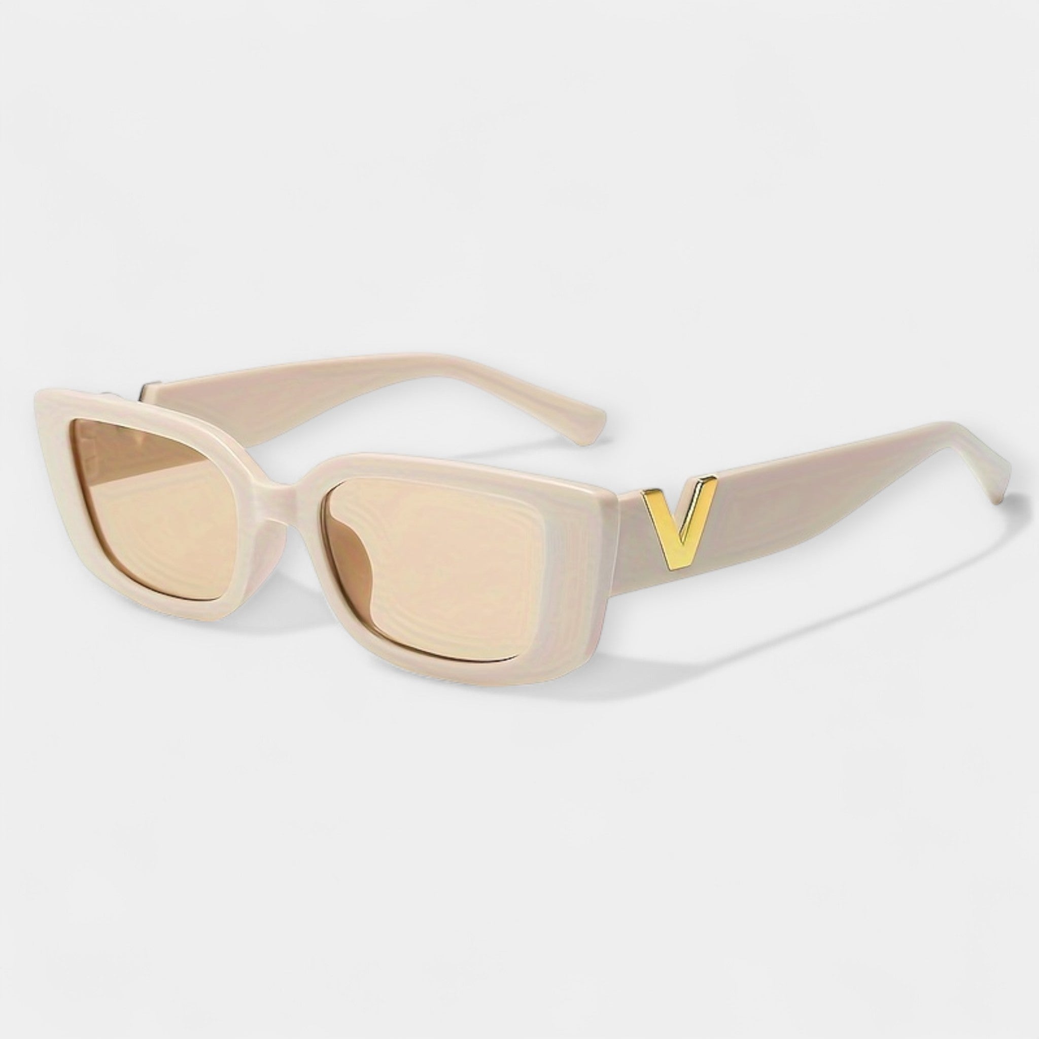 Magdaléna Elegant Square Metal Sunglasses