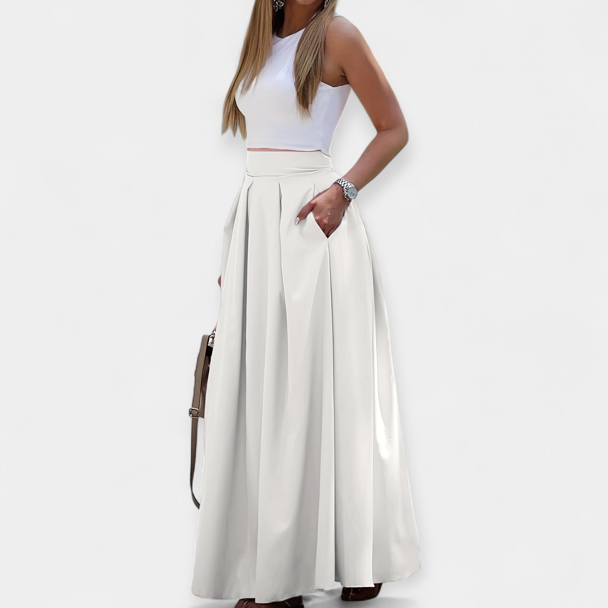 Karolína Sophisticated Midi Skirt Everyday Comfort