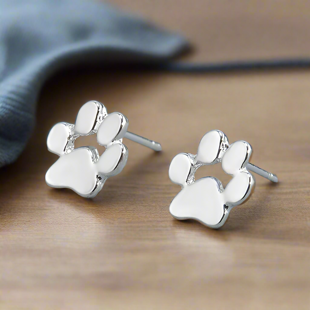 Hypoallergenic fingerprint earrings