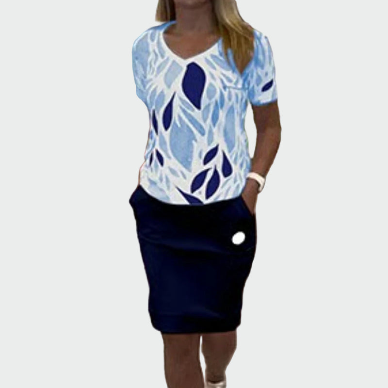 Eva Elegant Top and Skirt Exclusive Design Collection