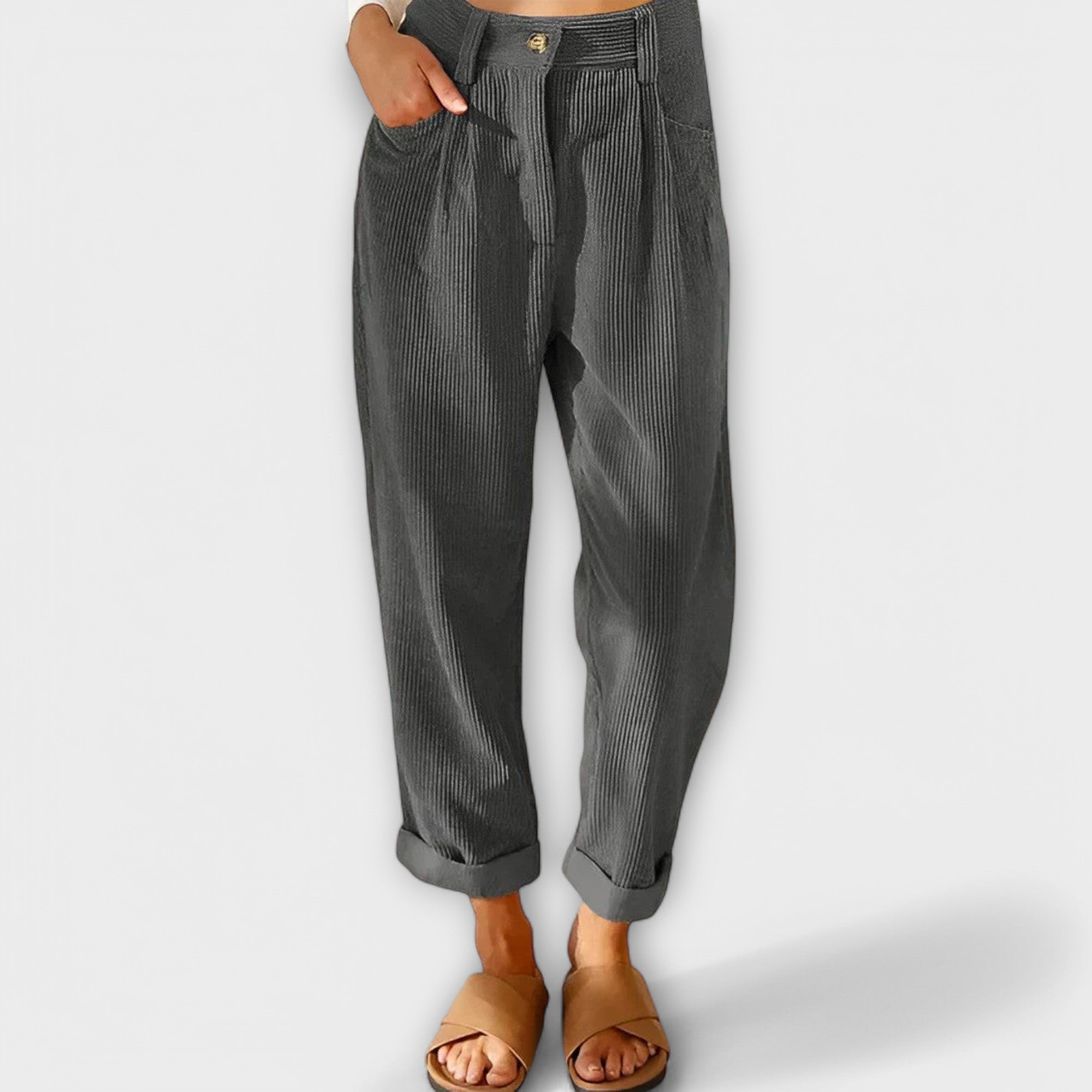Karolína Sophisticated Modern Style Drawstring Jeans