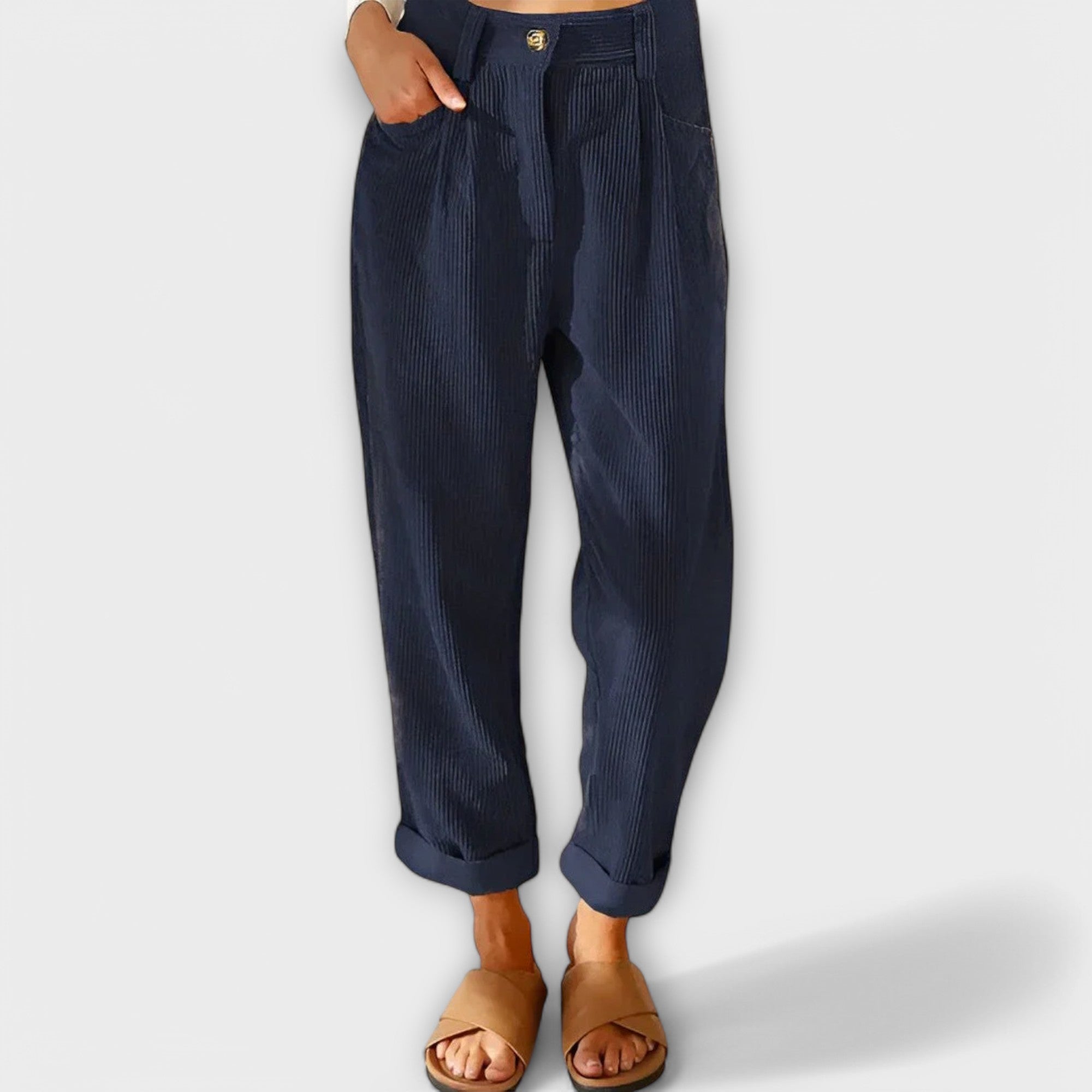 Karolína Sophisticated Modern Style Drawstring Jeans