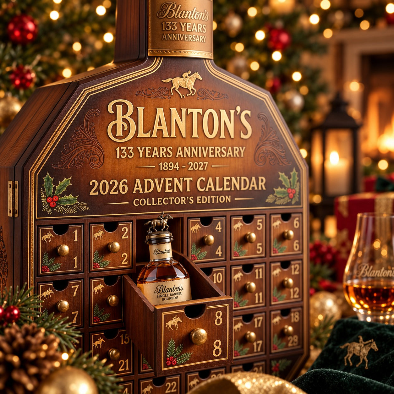 Blanton's 133rd Anniversary Advent Calendar 2026: Festive Collector's Edition