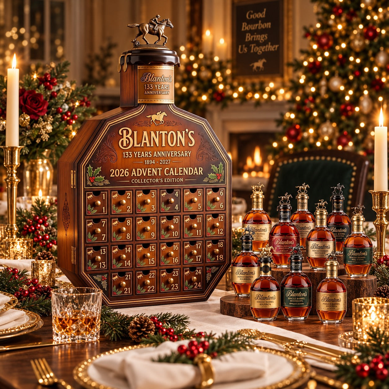 Blanton's 133rd Anniversary Advent Calendar 2026: Festive Collector's Edition