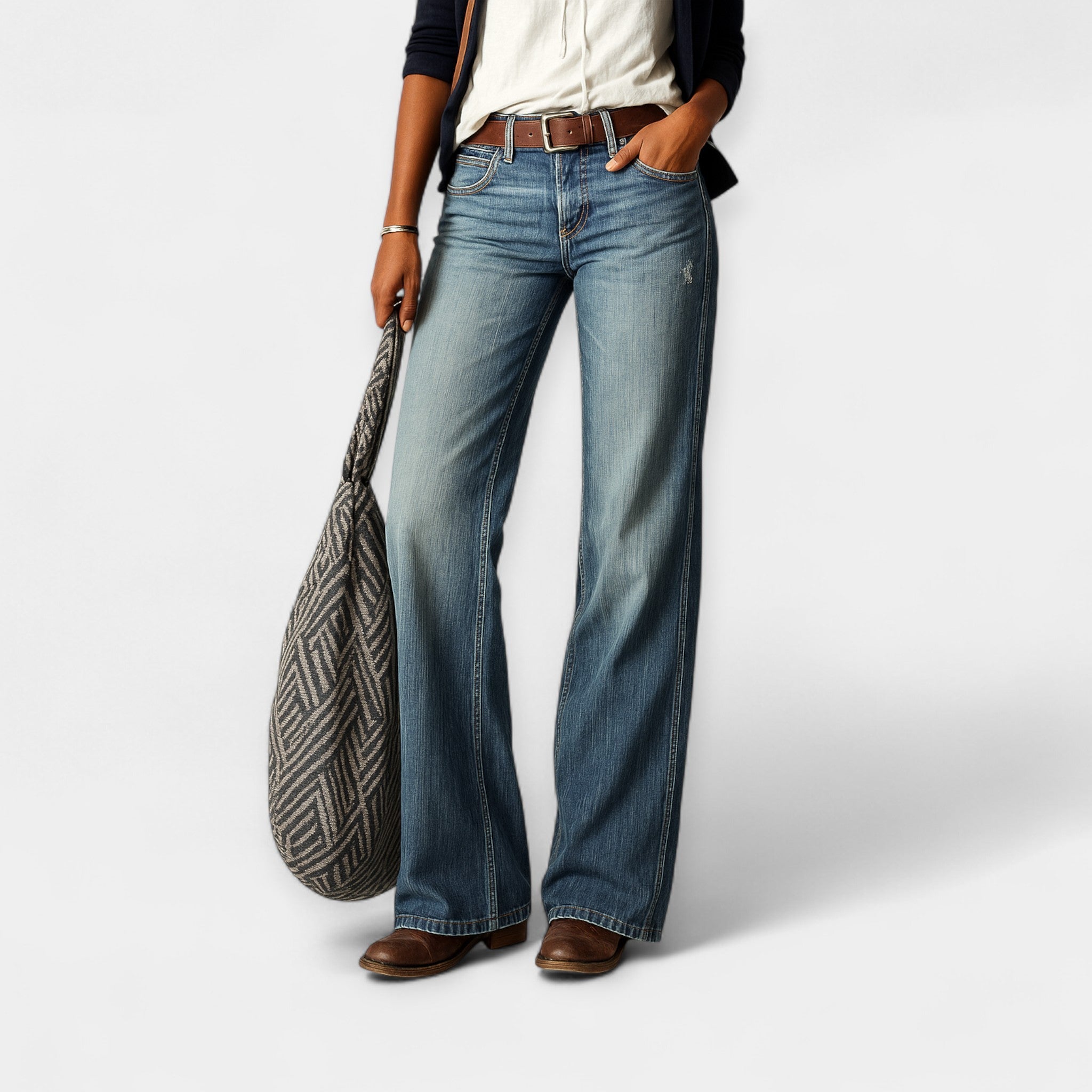 Classic denim trousers
