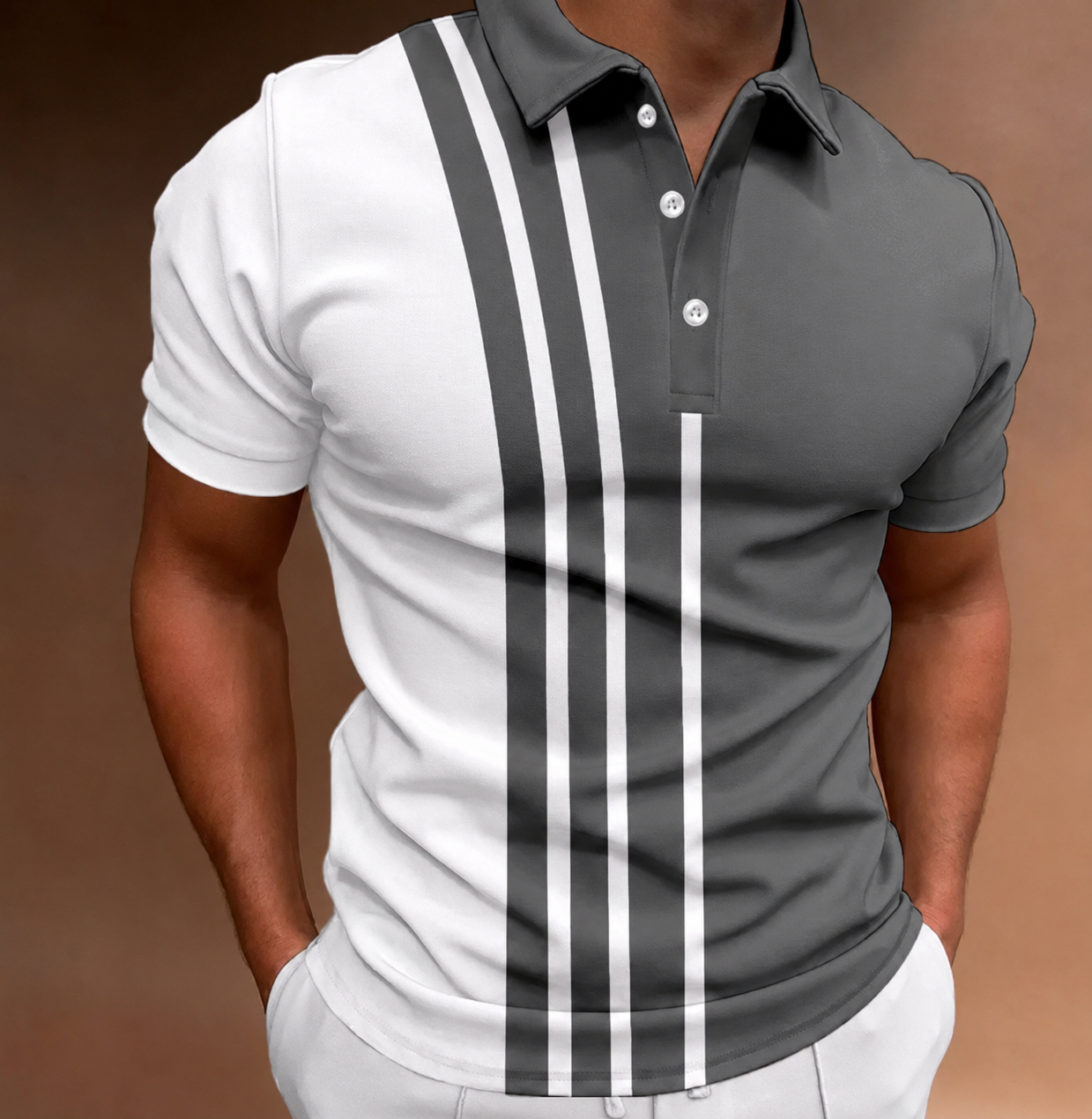Mason | Elegant Tvåfärgad Polo