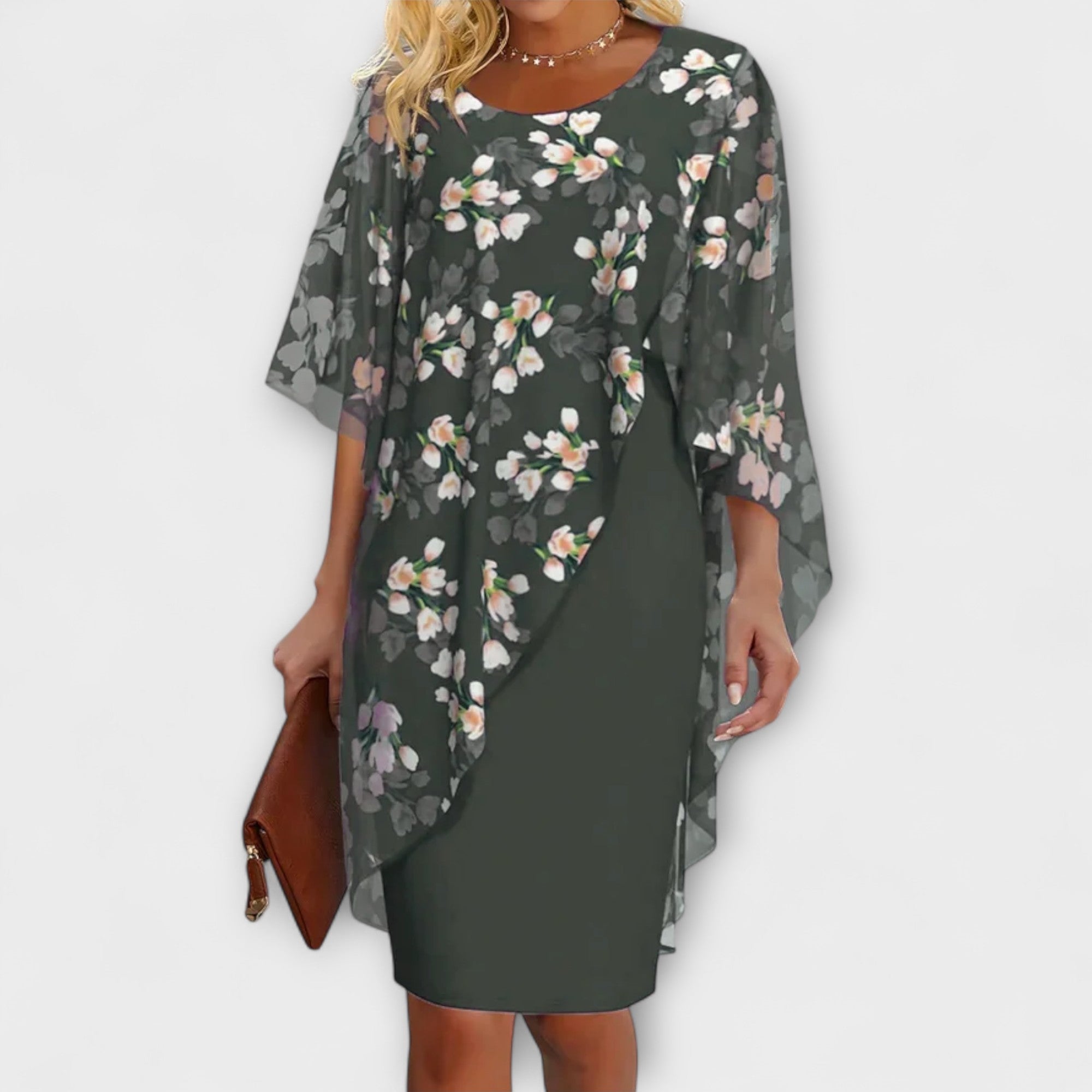 Rochie din chiffon floral pentru femei