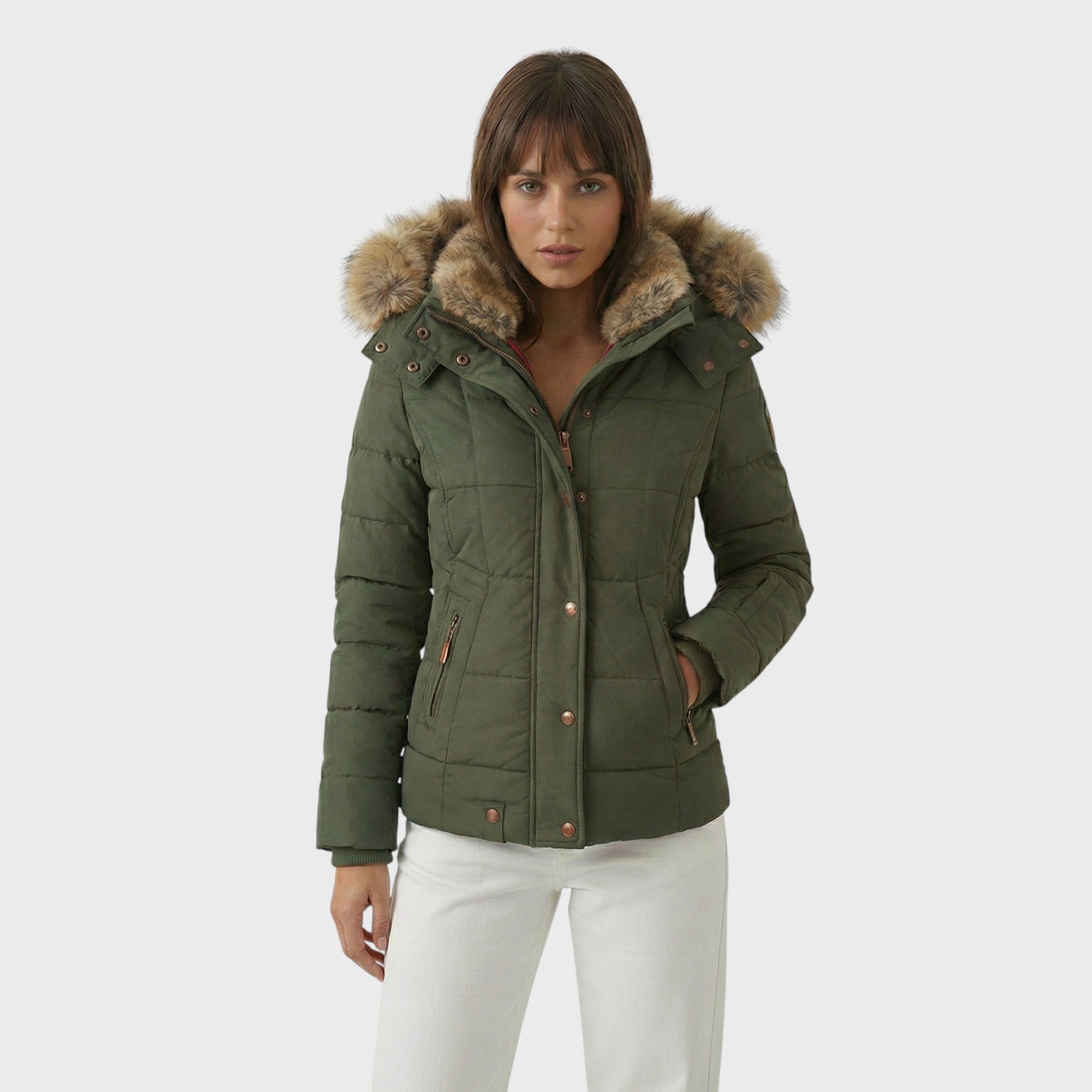Winter jacket with fur lining