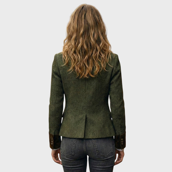 Ema Herringbone Wool Blend Jacket