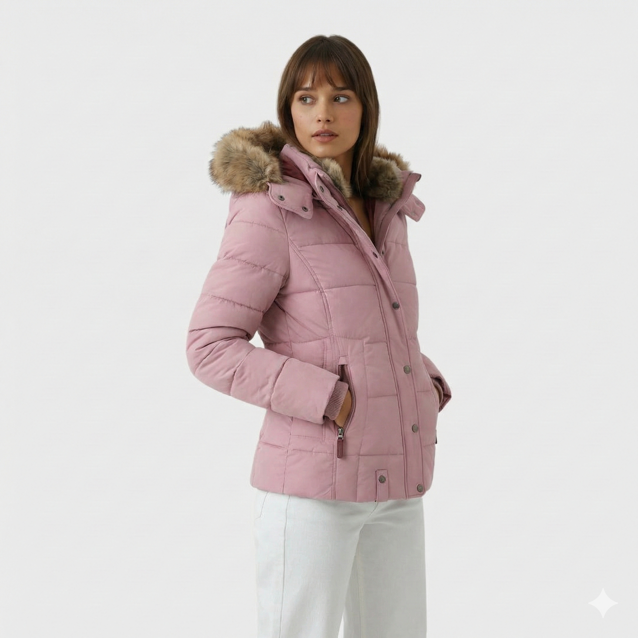 Winter jacket with fur lining