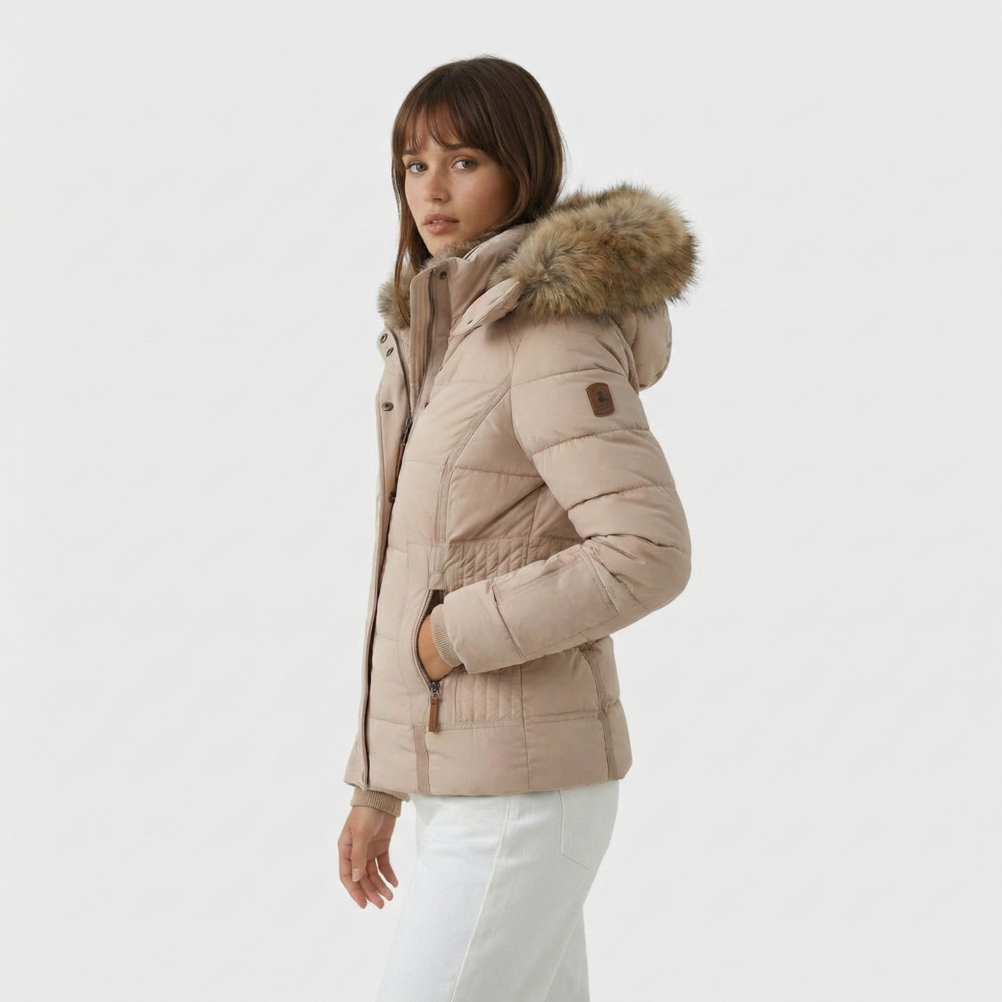 Winter jacket with fur lining