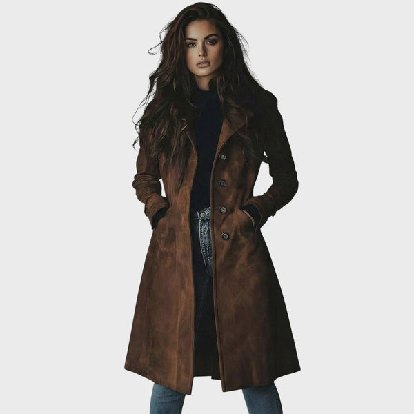 Ruby Elegant Long Coat