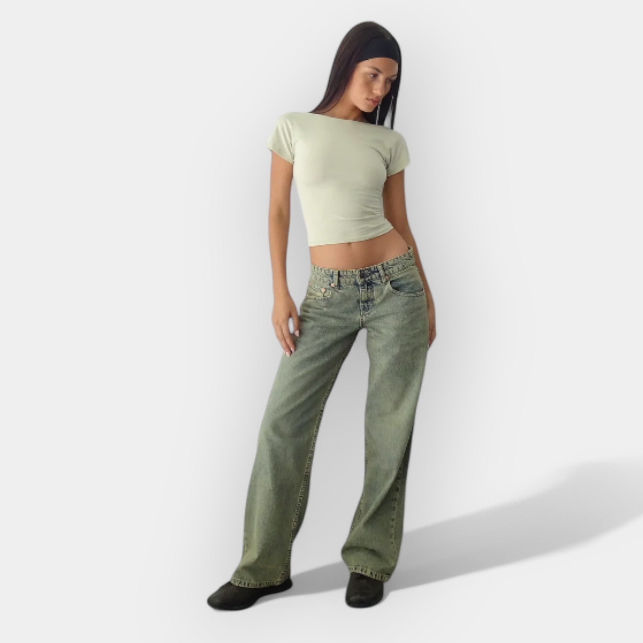 Jaroslava Luxury Low Waist Jeans, Comfortable for Everyday
