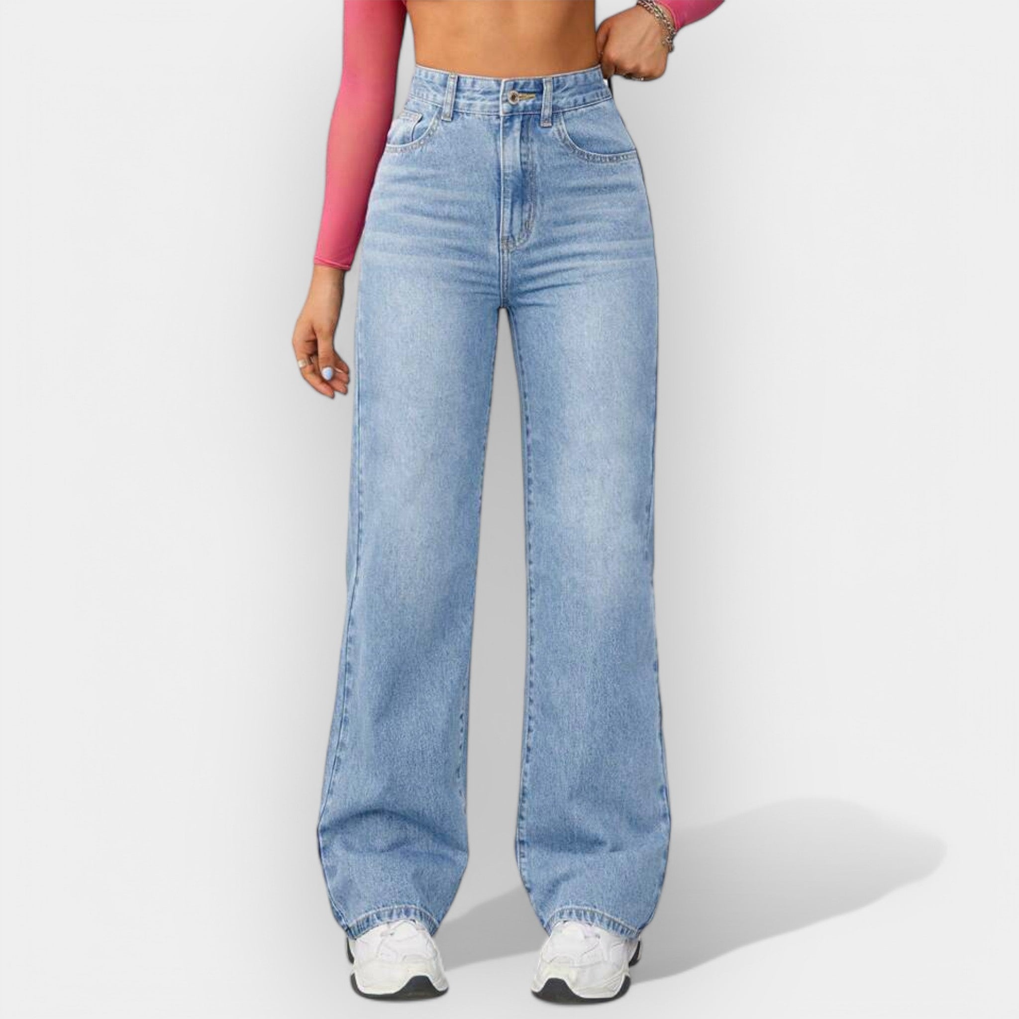Magdaléna Sophisticated Straight Jeans for All-Day Comfort