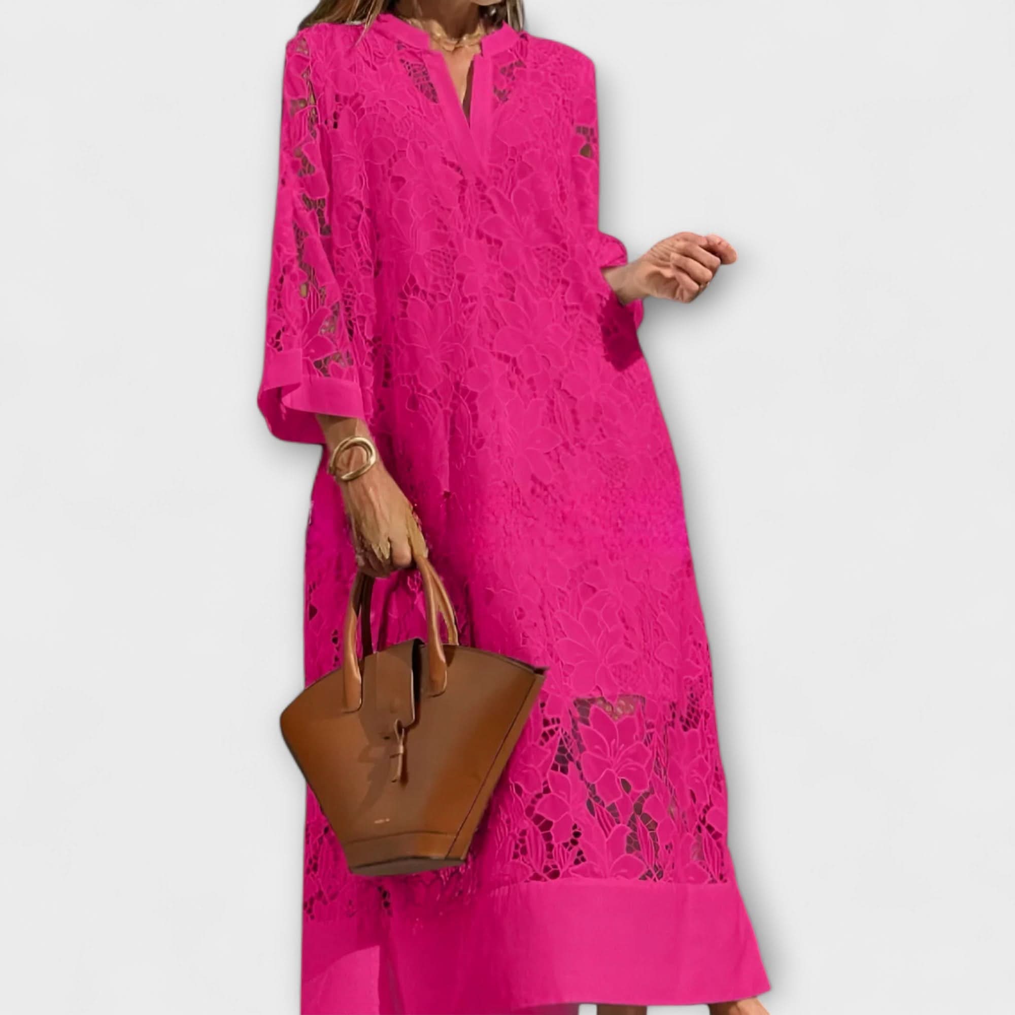 Rochie cu broderie Dahlia