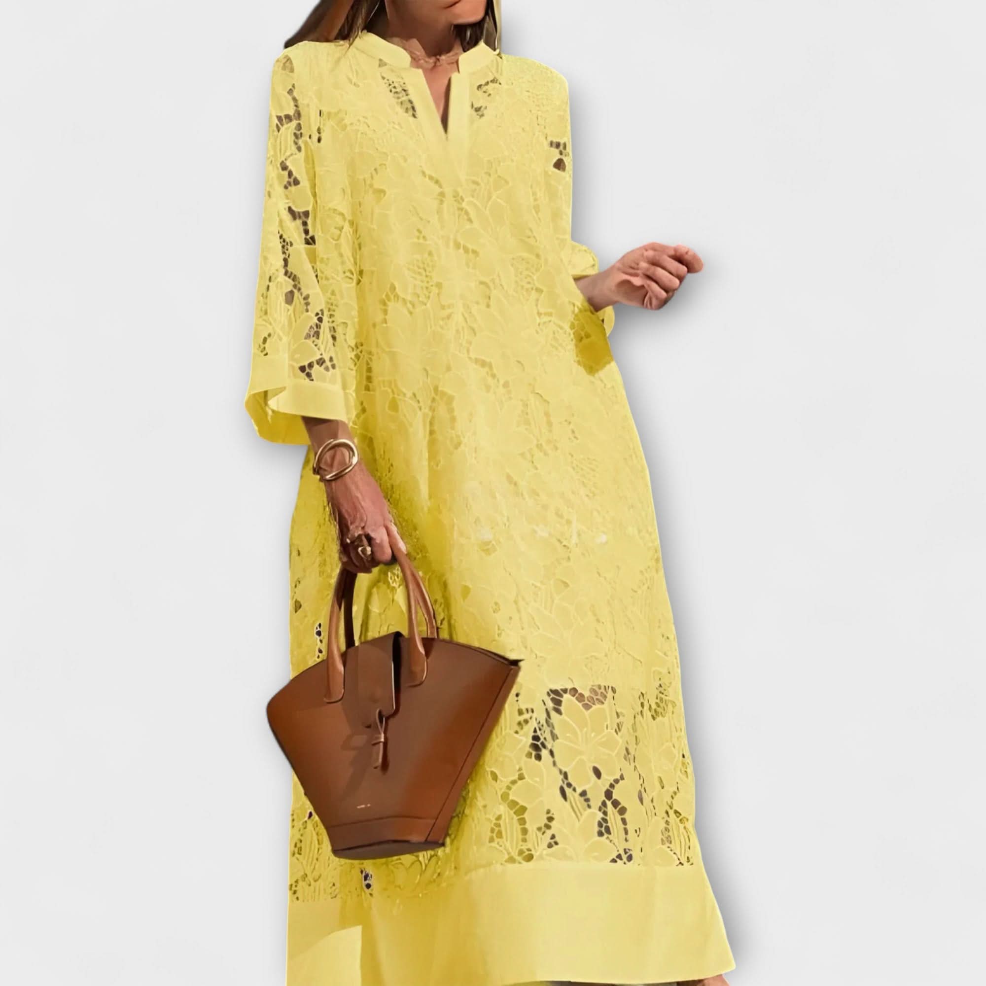 Rochie cu broderie Dahlia