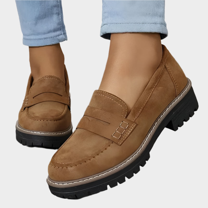 Veronika Elegant Shoes Moccasin with Urban Massive Sole