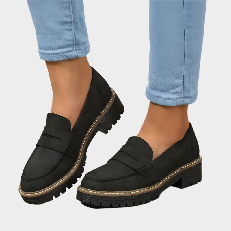 Veronika Elegant Shoes Moccasin with Urban Massive Sole