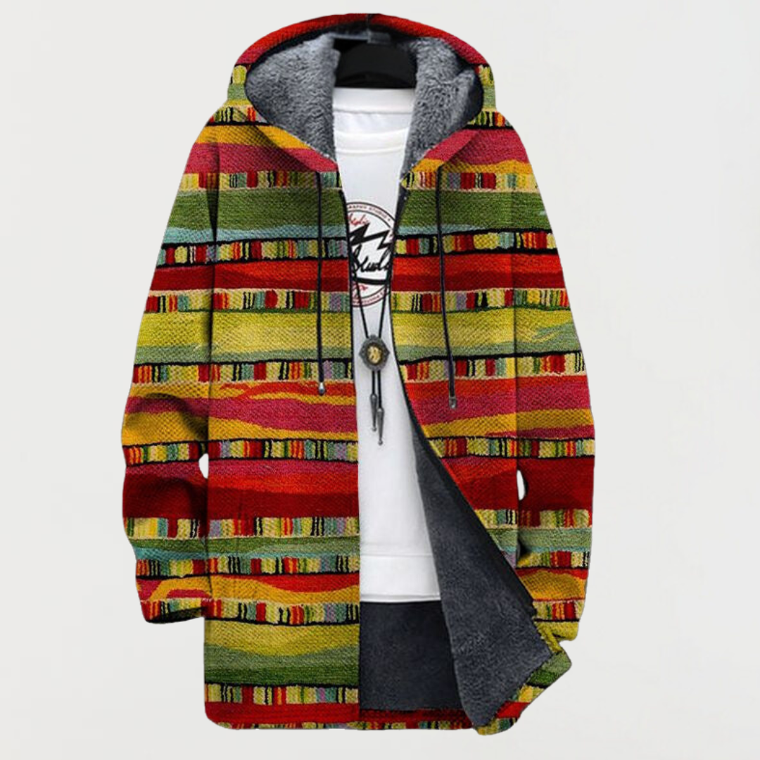 Bailey | Cardigan cu Dungi Etnice