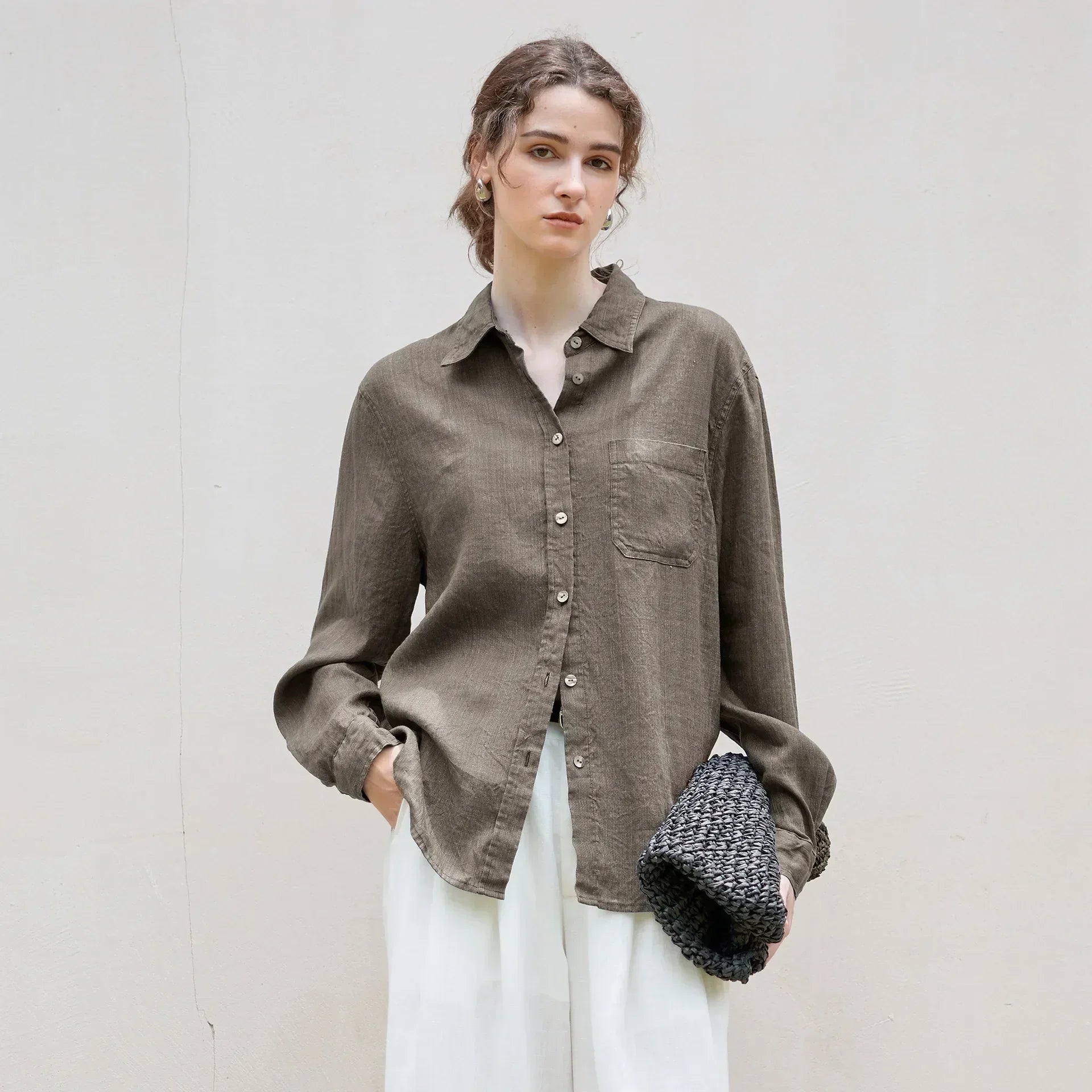 Indigo Linen Day Shirt