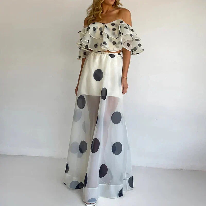Isla Sheer Set with Dots