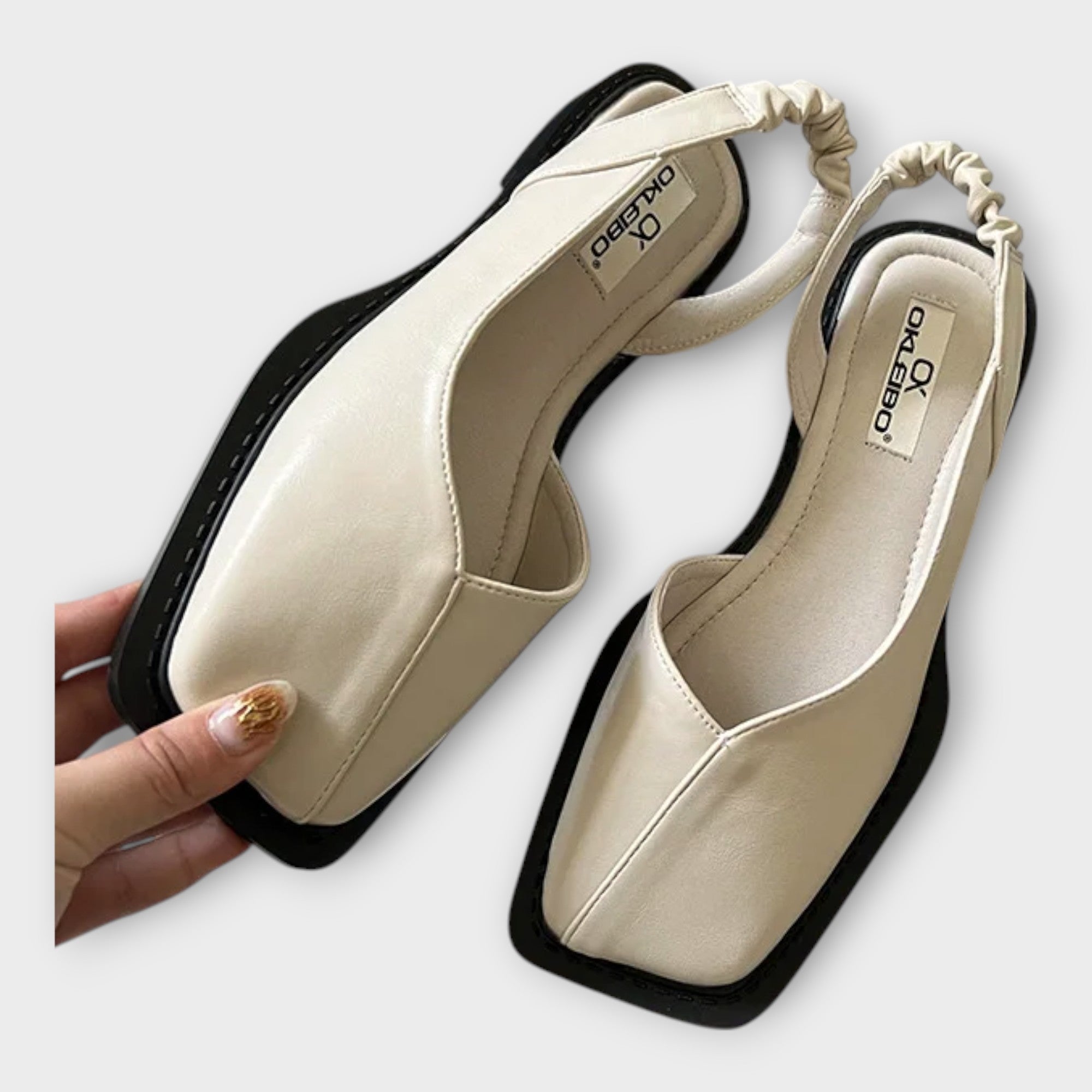 Magdaléna Elegant Suede Moccasins with Elastic Strap