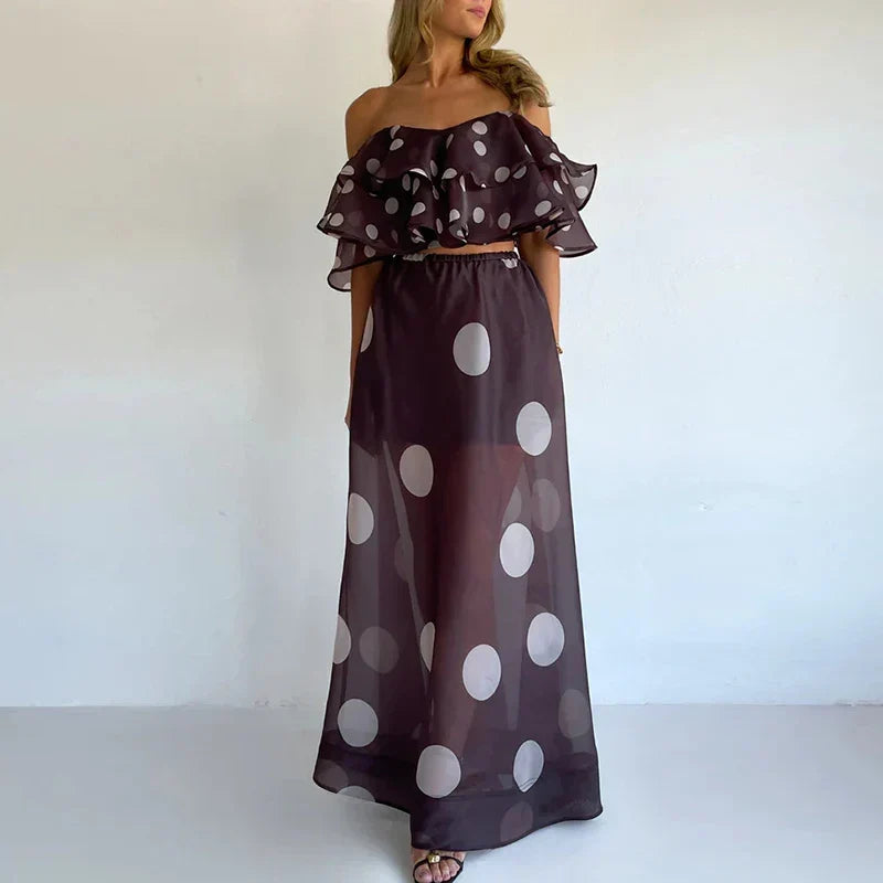 Isla Sheer Set with Dots