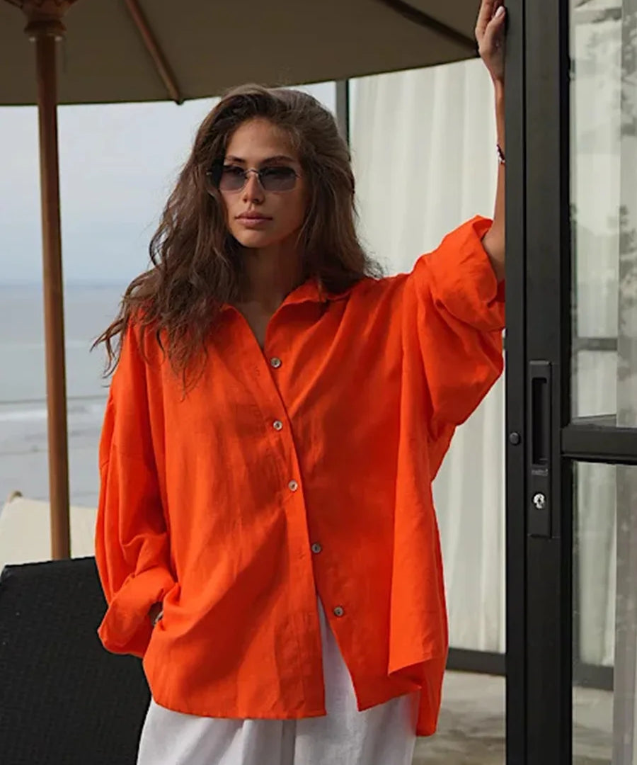 Relaxed cotton shirt