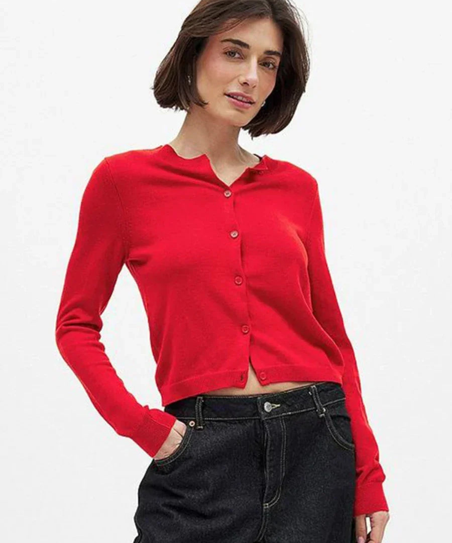 Camille knitted button cardigan