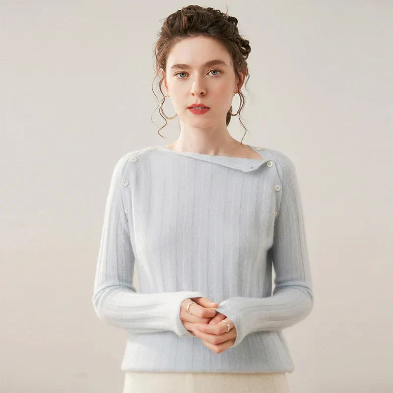 Maribel cashmere jumper with buttons