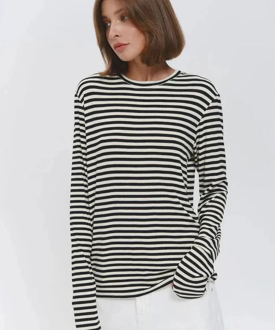 Linden Striped Long Sleeve Top