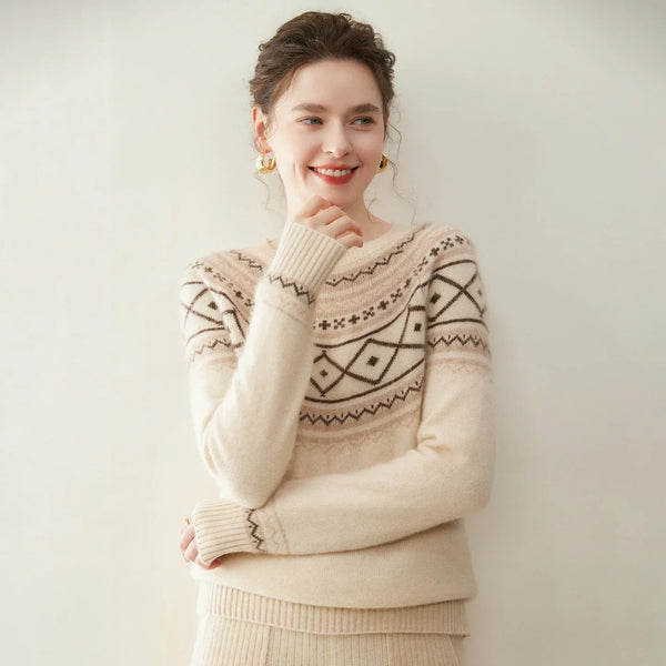 Norvale Alpine Jacquard Cashmere Jumper