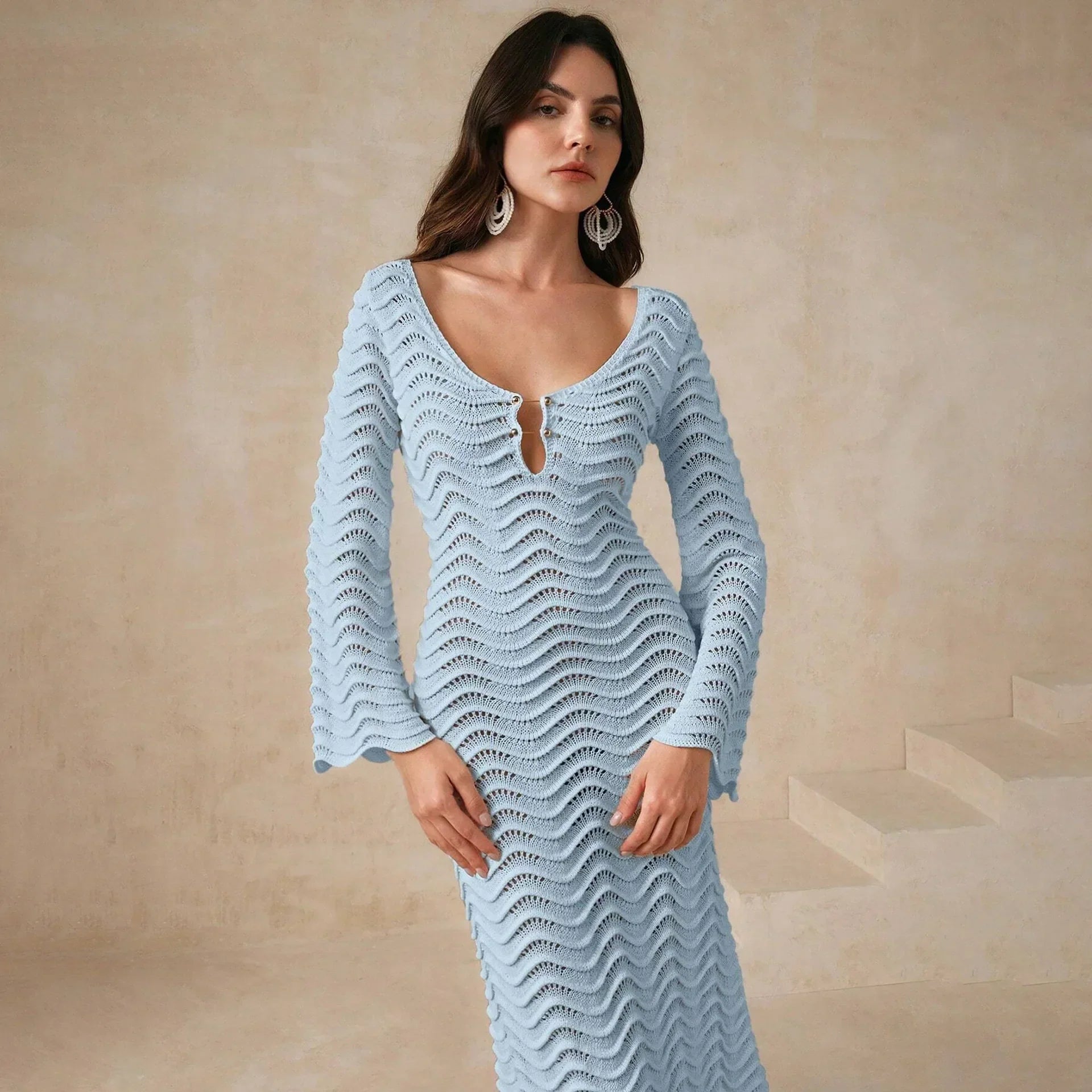 Alessia Open Knit Dress
