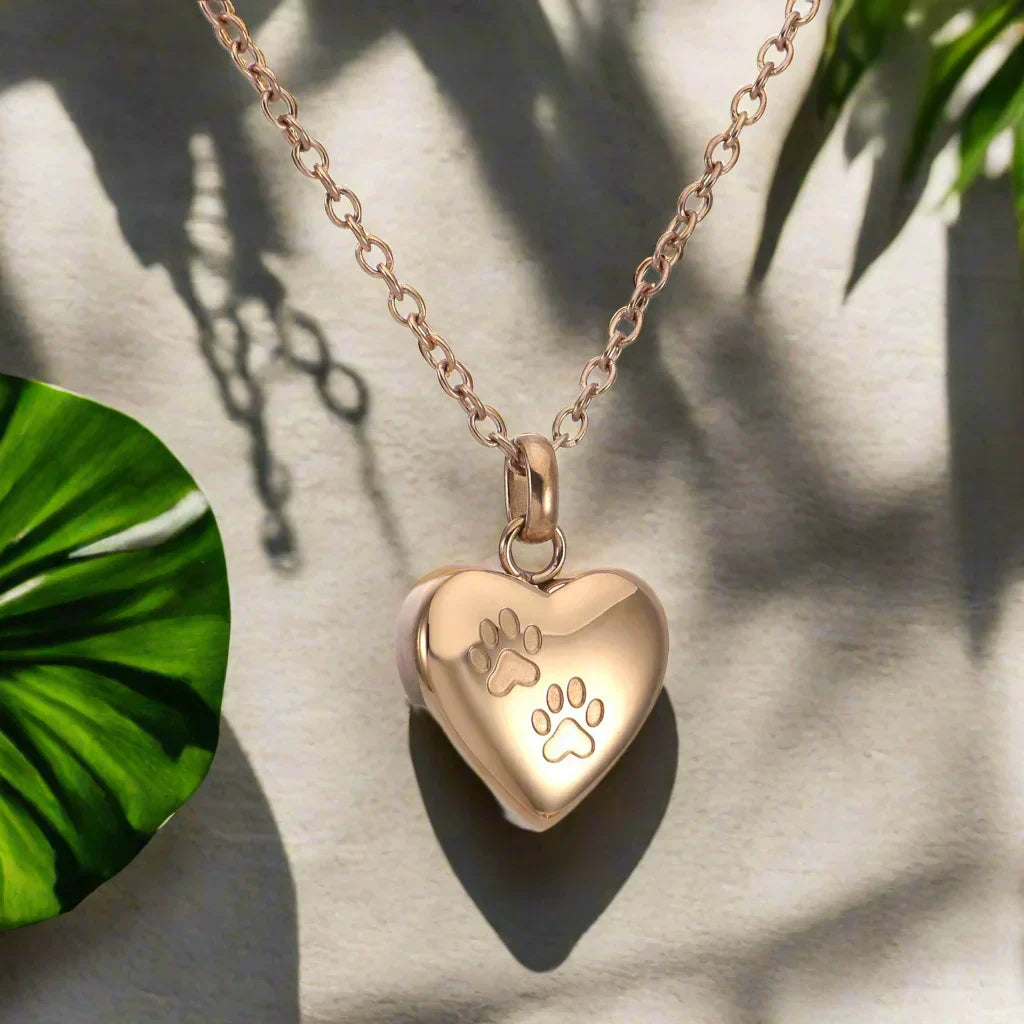 Heart Imprint Urn Necklace