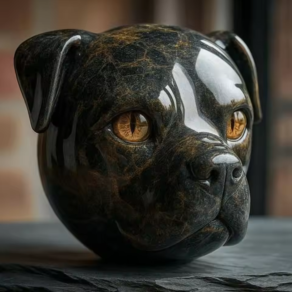 Black Dog Decorative Statue