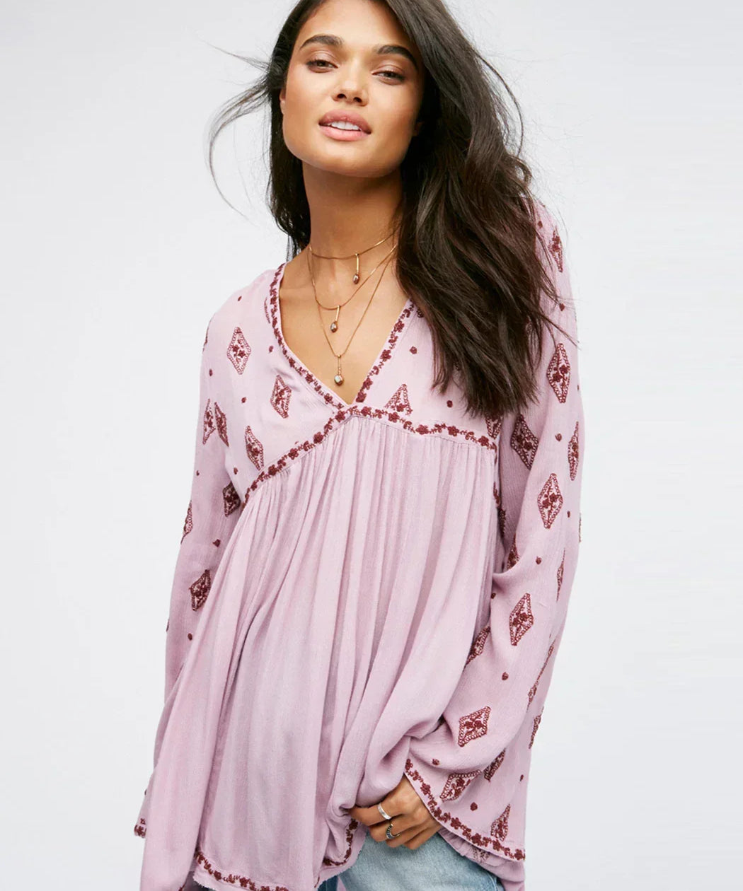 Diamond Embroidered Tunic
